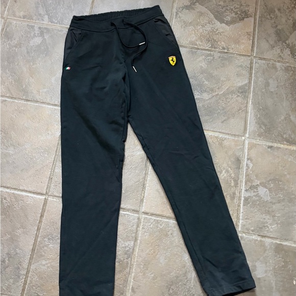 Ferrari Pants - Ladies Ferrari Black Jogger Pants